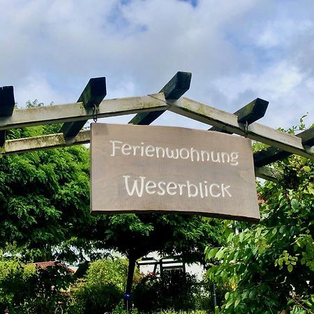 Ferienwohnung Weserblick Polle Ngoại thất bức ảnh